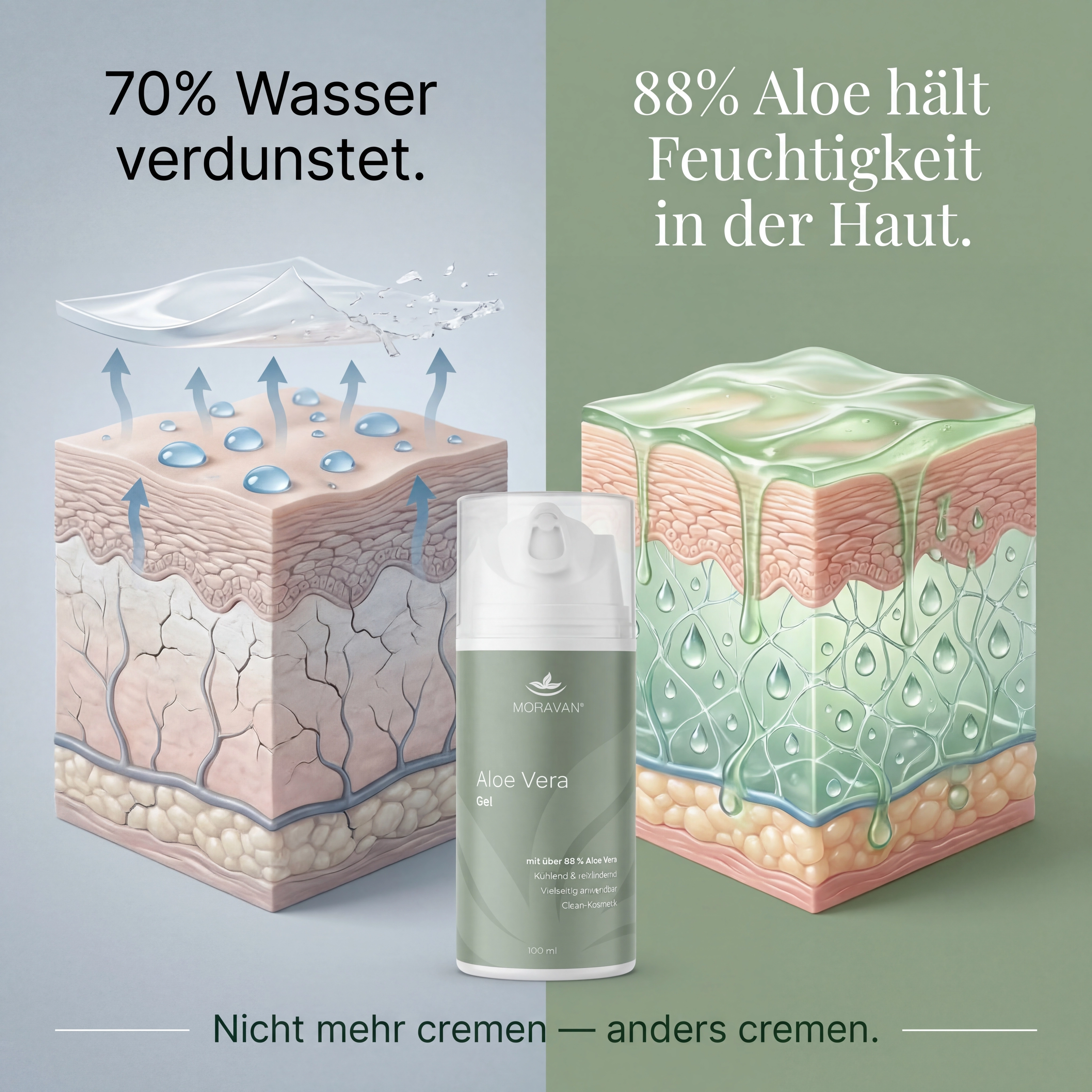 Aloe Vera Pflege-Set | 88% Bio-Direktsaft | KOSMON