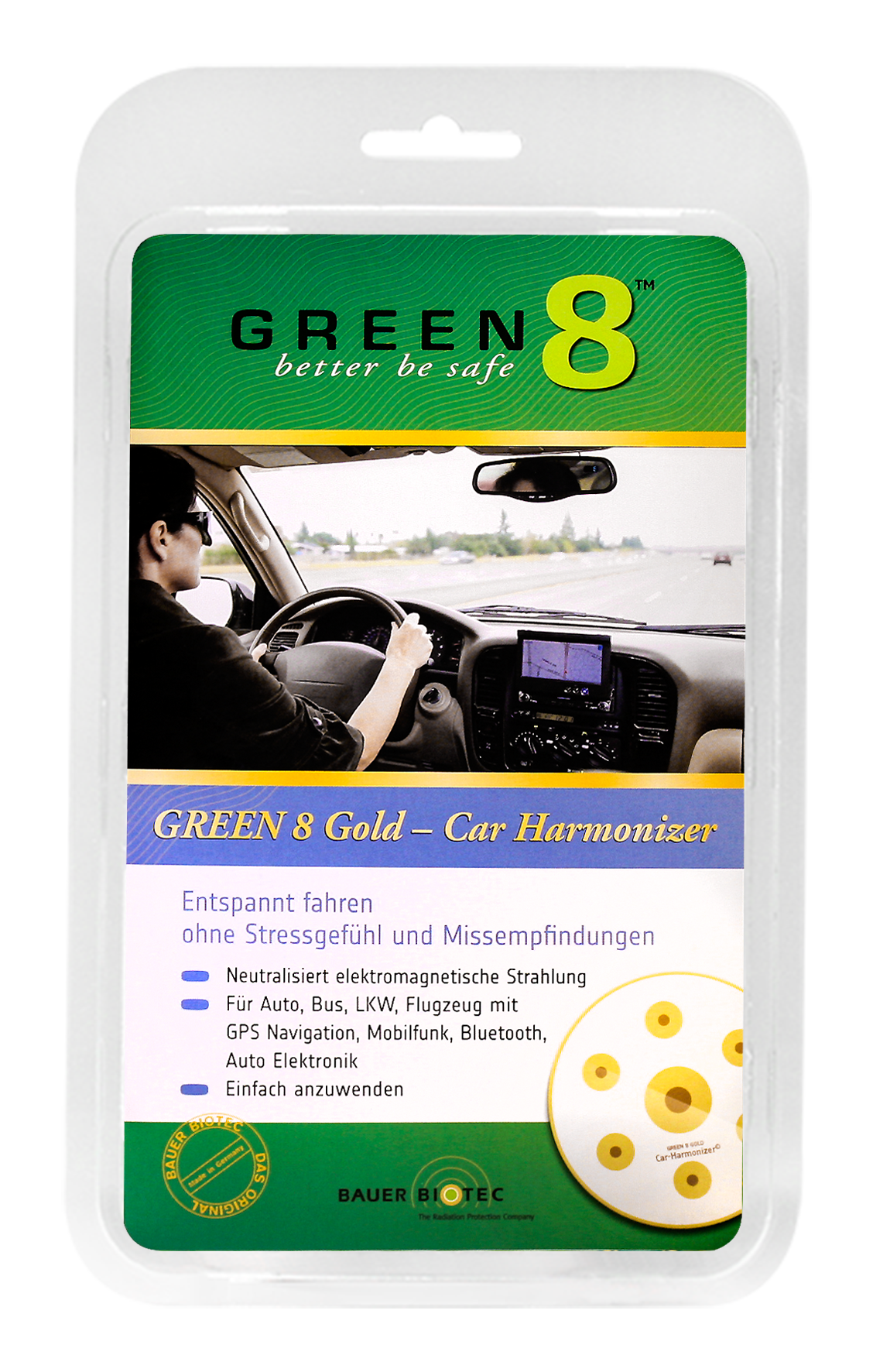 Green 8 - Car Harmonizer 5G Chip Ø 88mm+