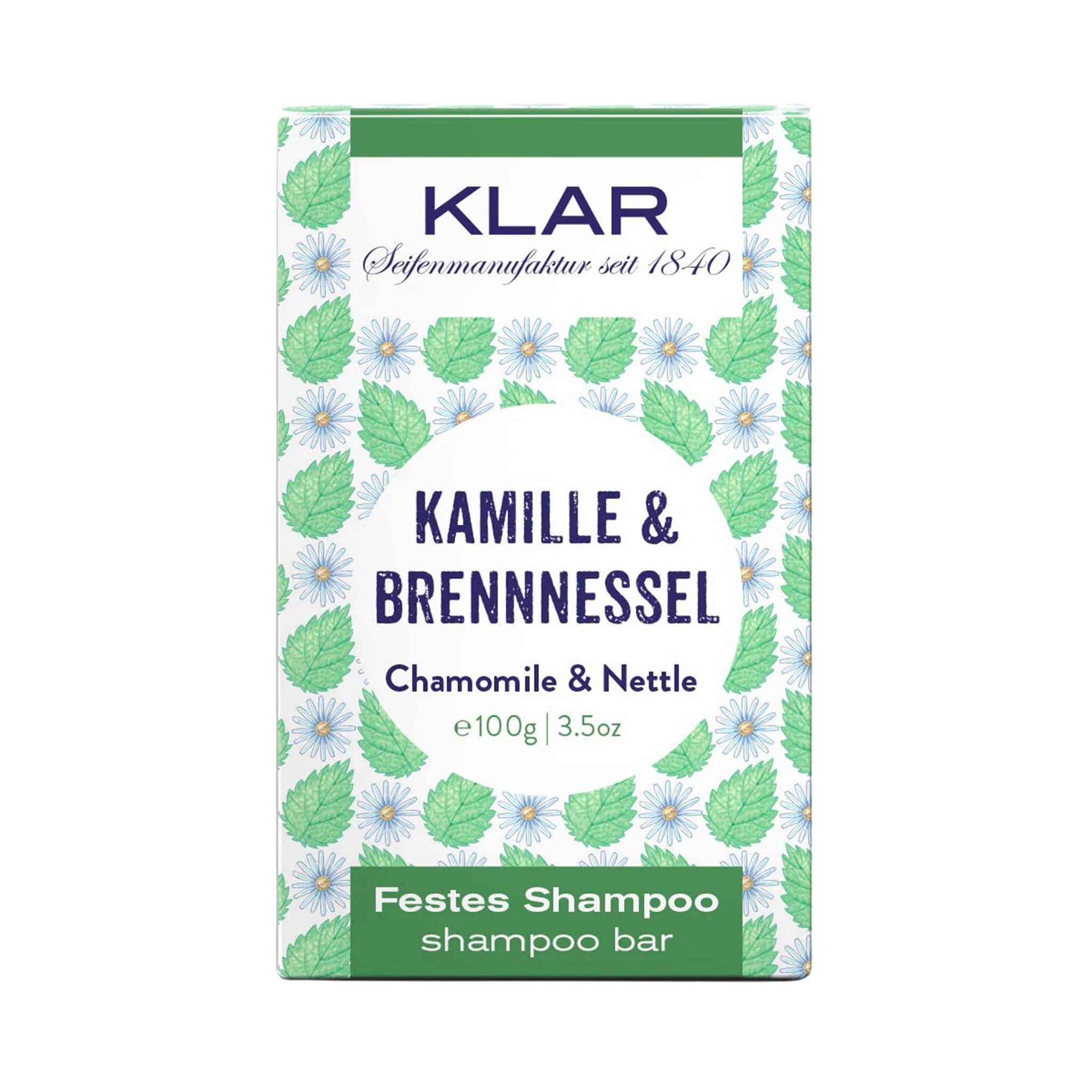 Klar´s festes Shampoo Kamille & Brennessel