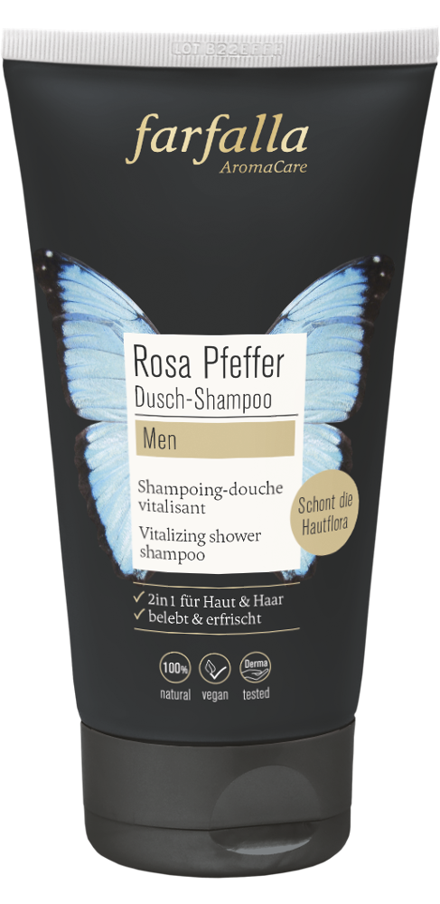Vitalisierendes Dusch-Shampoo, Rosa Pfeffer 