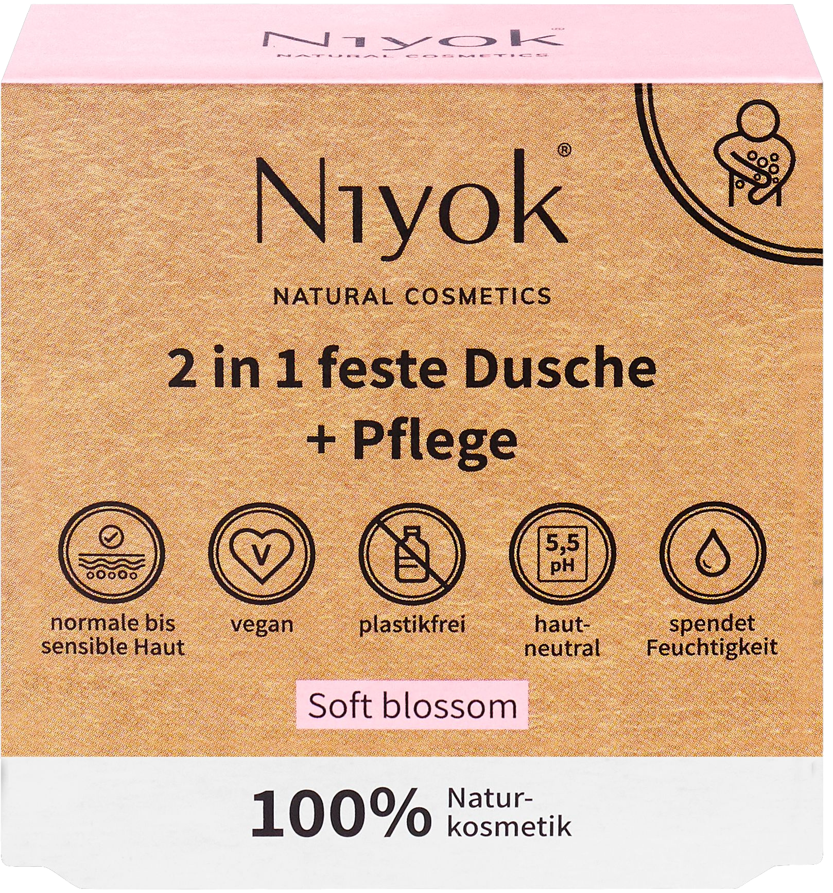 2 in 1 feste Dusche & Pflege Soft blossom 