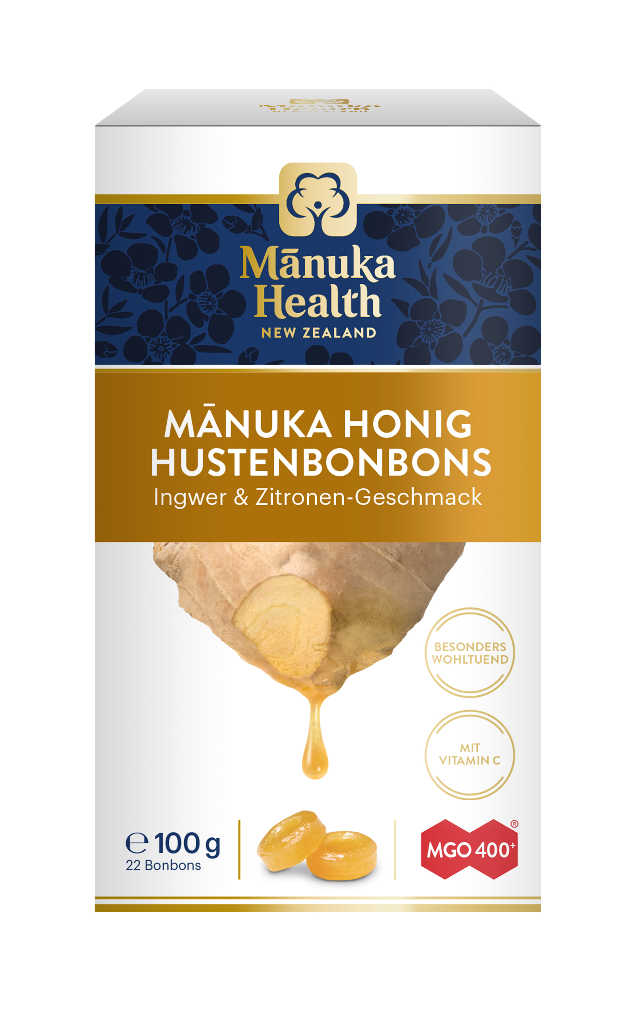 Hustenbonbons mit Manuka Honig + Ingwer + Zitrone