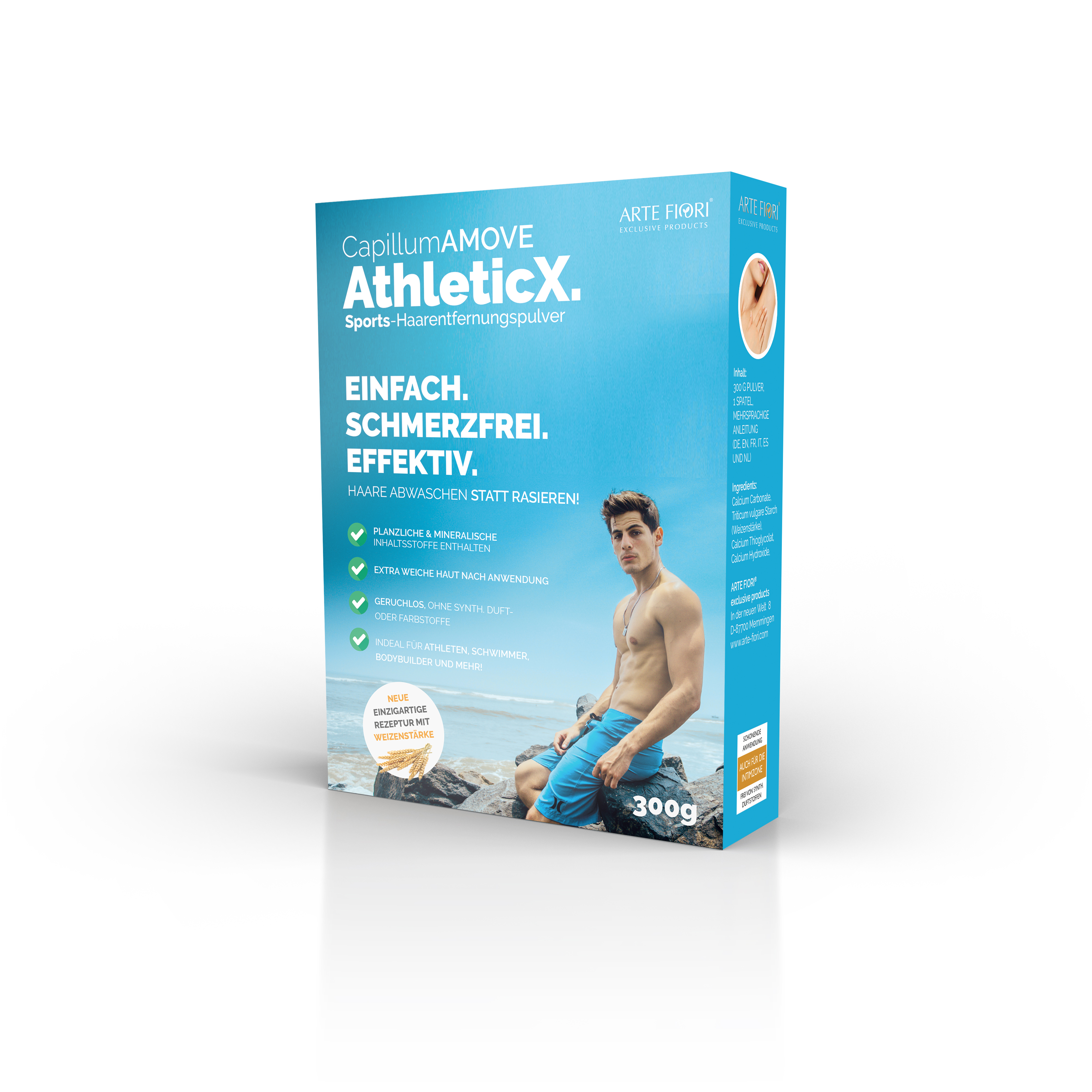 Dusch-Haarentfernung Capillum Amove Wheat AthleticX 