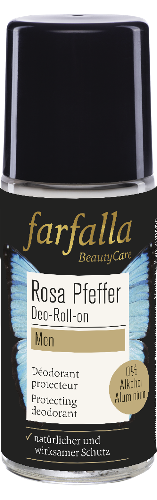 Schützender Deo Roll-on, Rosa Pfeffer 