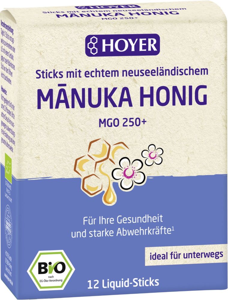 BIO Manukahonig Liquid-Sticks MGO 250+ active