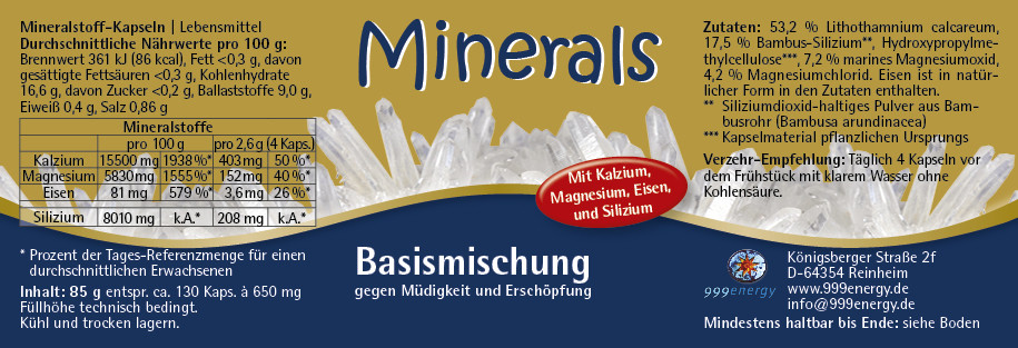 Minerals Basismischung  